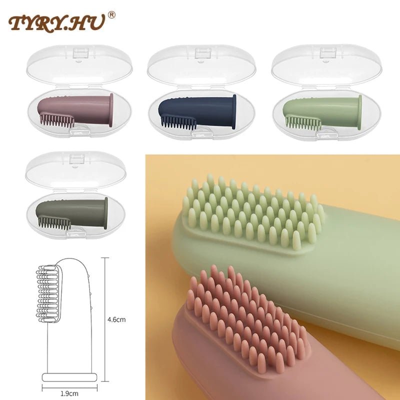 Brosse à dent en silicone pour bébé - Eveil et calin