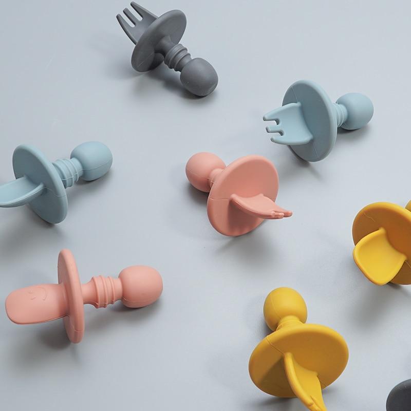 CuttieSpoon™ | Cuillère et fourchette pour bébé | Maman - Eveil et calin