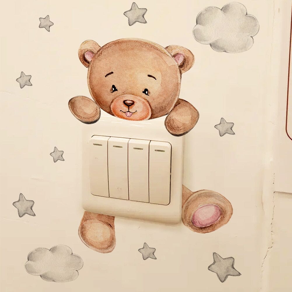 Stickybear™ - Sticker ourson décoratif | Chambre d'enfants - Eveil et calin