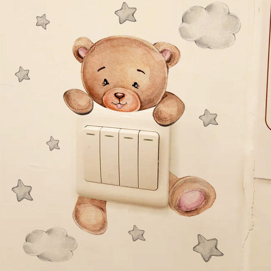 Stickybear™ - Sticker ourson décoratif | Chambre d'enfants - Eveil et calin