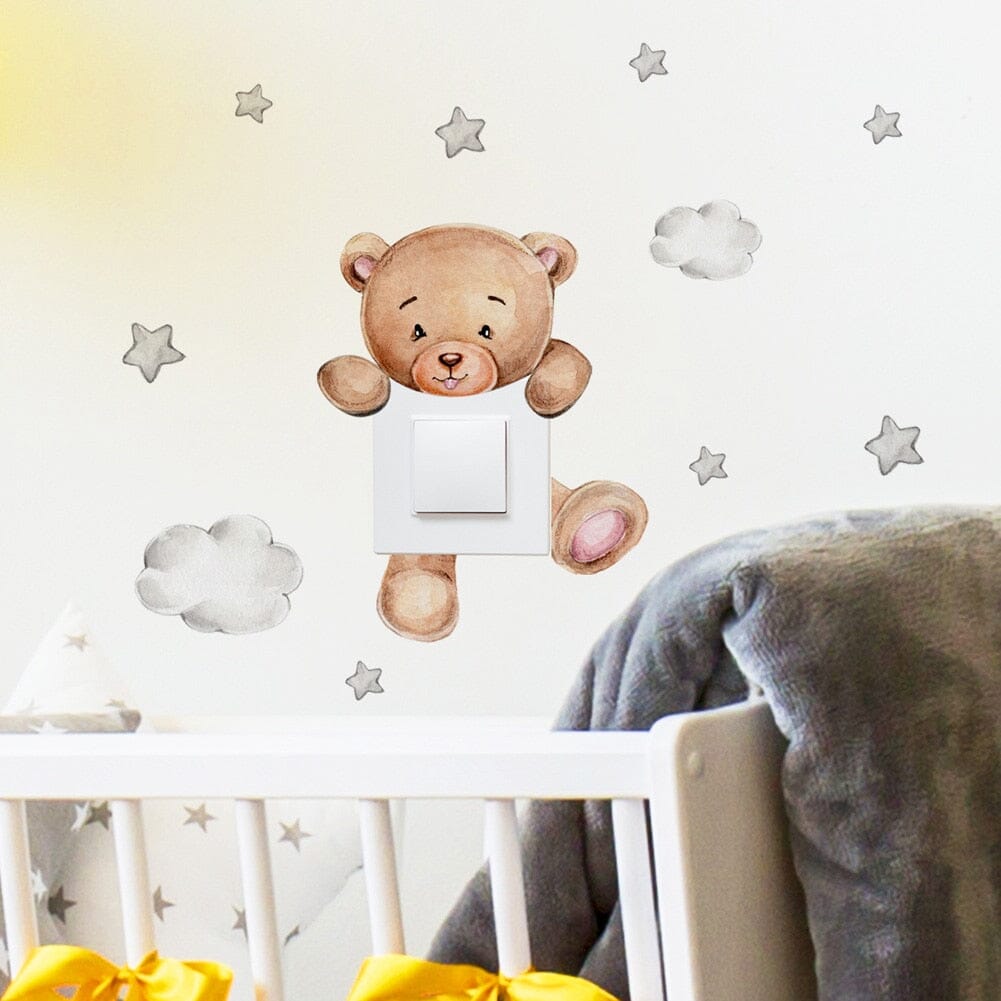 Stickybear™ - Sticker ourson décoratif | Chambre d'enfants - Eveil et calin