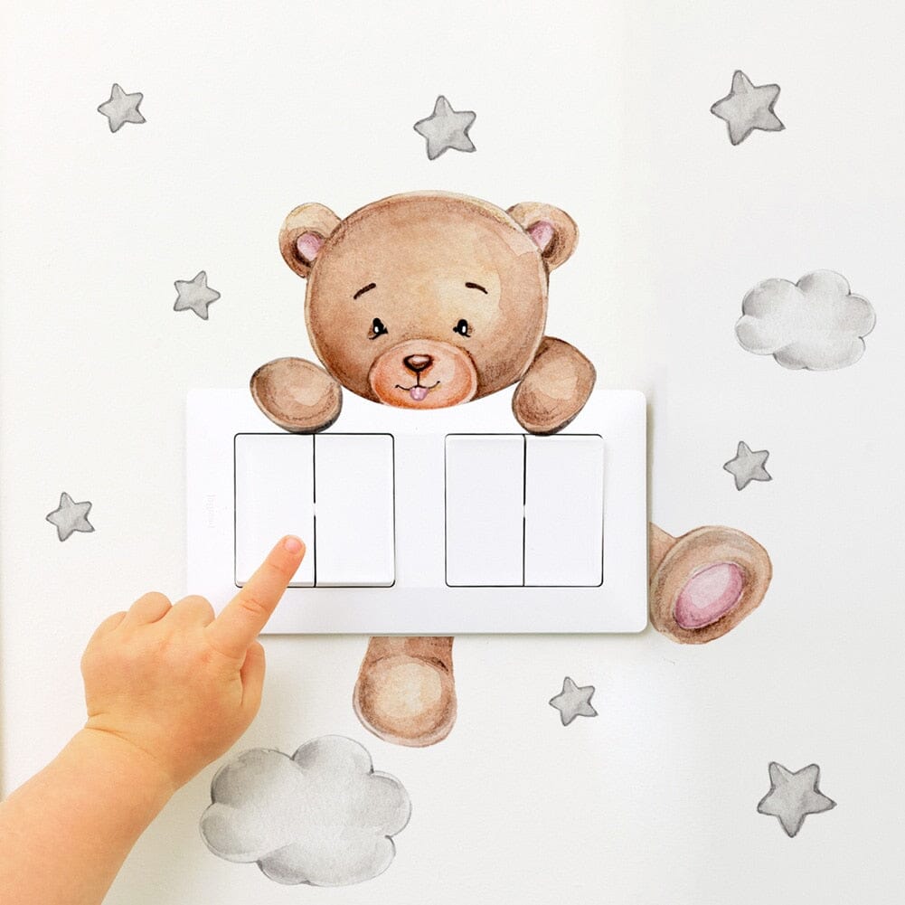 Stickybear™ - Sticker ourson décoratif | Chambre d'enfants - Eveil et calin