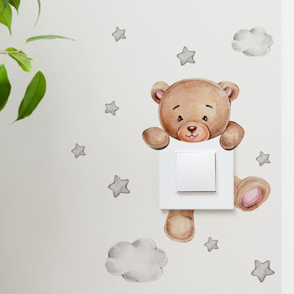 Stickybear™ - Sticker ourson décoratif | Chambre d'enfants - Eveil et calin