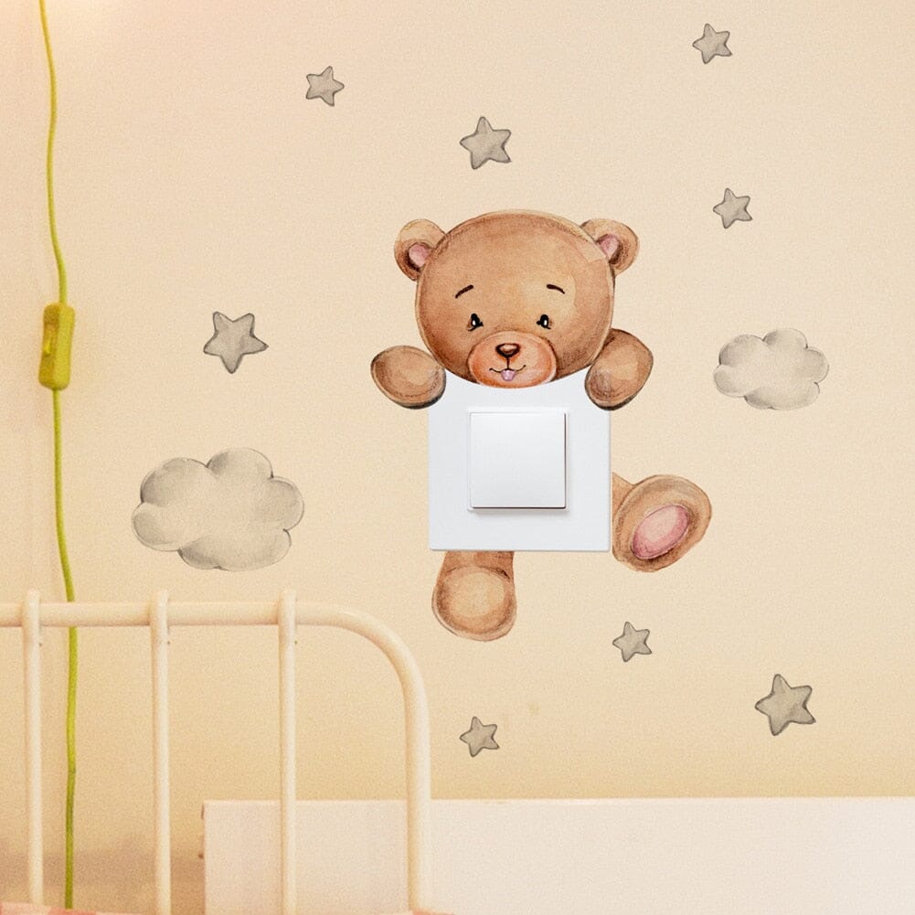 Stickybear™ - Sticker ourson décoratif | Chambre d'enfants - Eveil et calin